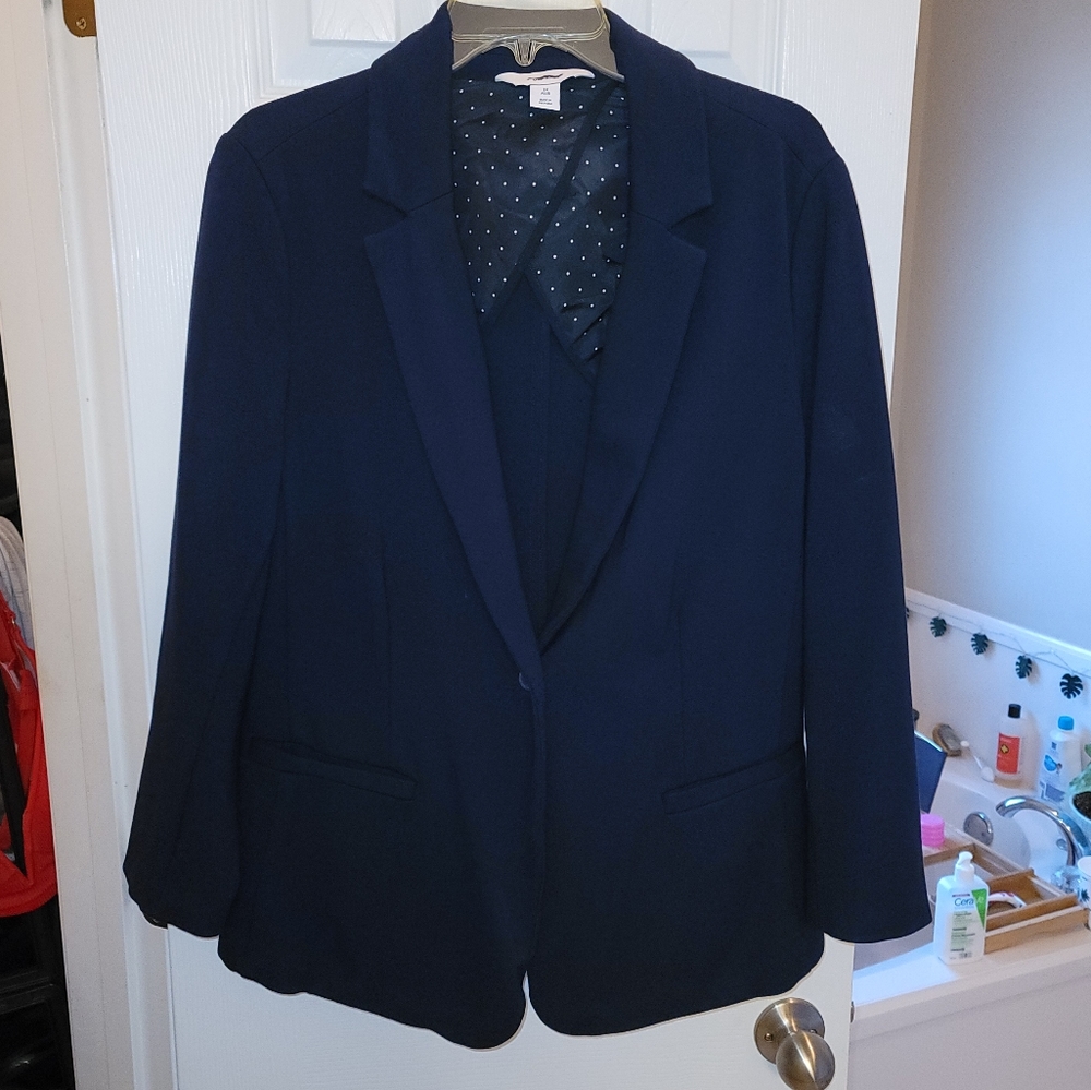 OLD NAVY stretch women's blazer Navy  1X Plus